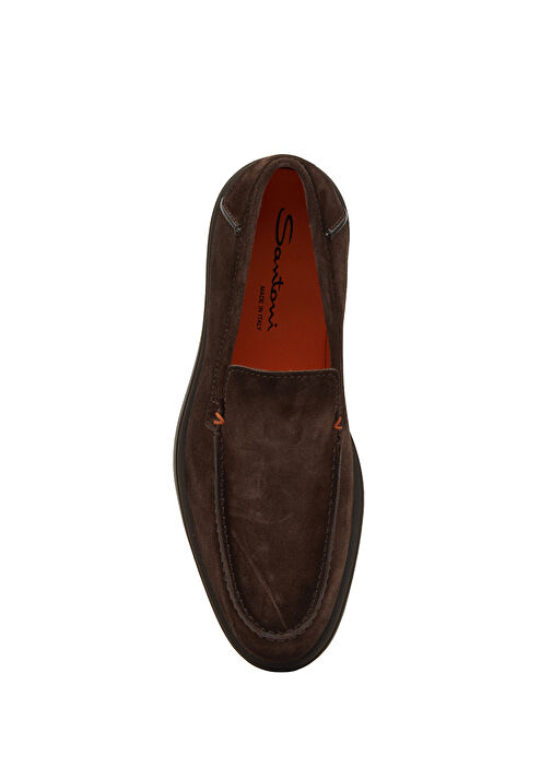 Derroit Koyu Kahverengi Erkek Süet Loafer - Görsel 4