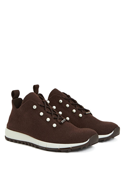 Veles Kahverengi Kadın Kaşmir Sneaker - Görsel 3