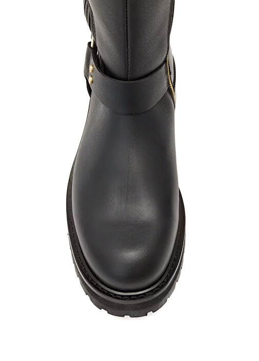 Maddie Siyah Kadın Deri Çizme - Görsel 4