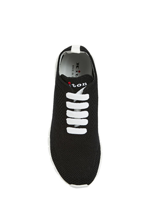 Siyah Kadın Kaşmir Sneaker - Görsel 5