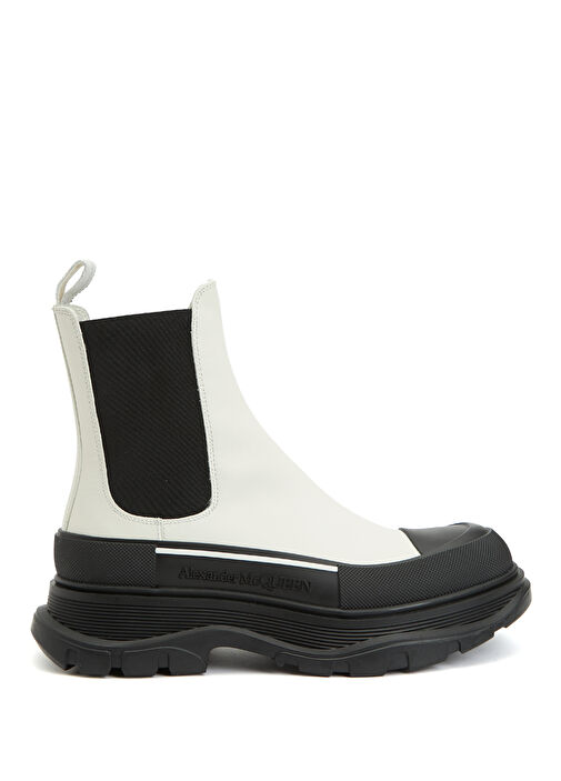 Beyaz Kadın Deri Bot - Görsel 2