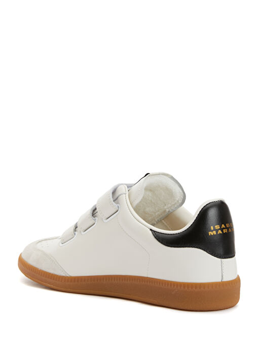 Beyaz Kadın Deri Sneaker - Görsel 4