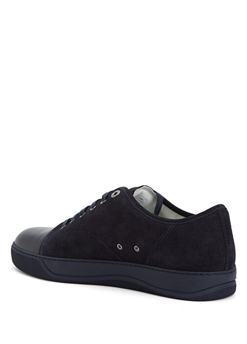 Lacivert Siyah Erkek Deri Sneaker - Görsel 4