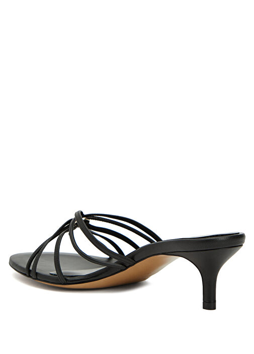 Siyah Kadın Deri Terlik - Görsel 4