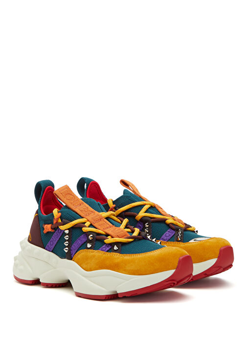 Trailnrun Colorblocked Kadın Deri Sneaker - Görsel 3