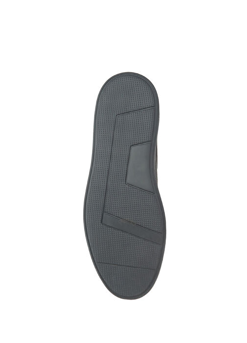 Siyah Erkek Deri Sneaker - Görsel 6