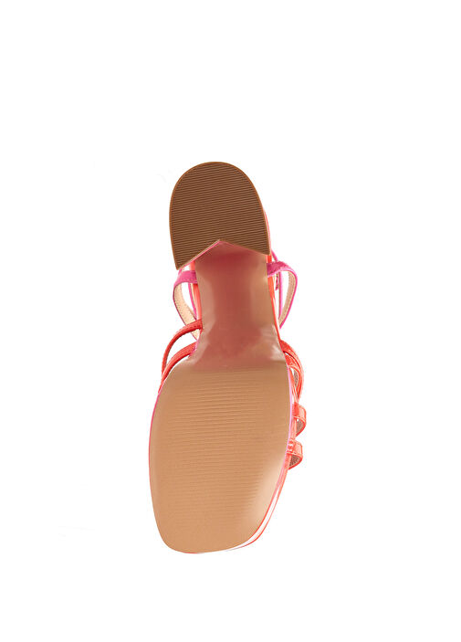 Colorblocked Kadın Deri Sandalet - Görsel 6