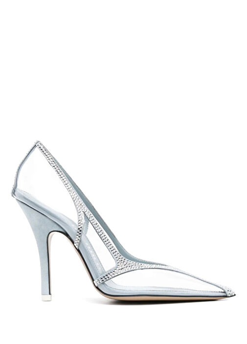 Venus Açık Mavi Deri Topuklu Ayakkabı - Görsel 7