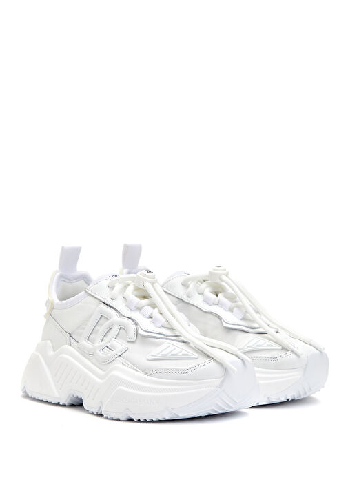 Beyaz Logolu Kadın Sneaker - Görsel 3