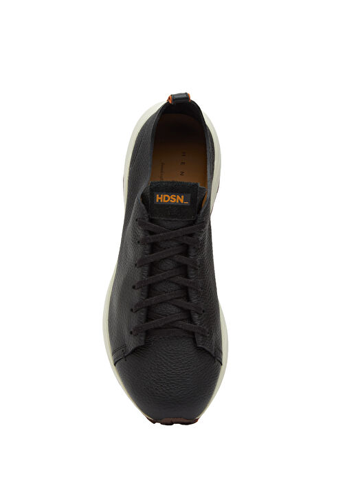 Siyah Erkek Deri Sneaker - Görsel 5