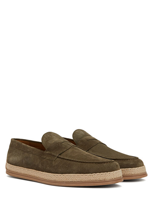 Haki Erkek Süet Loafer - Görsel 3