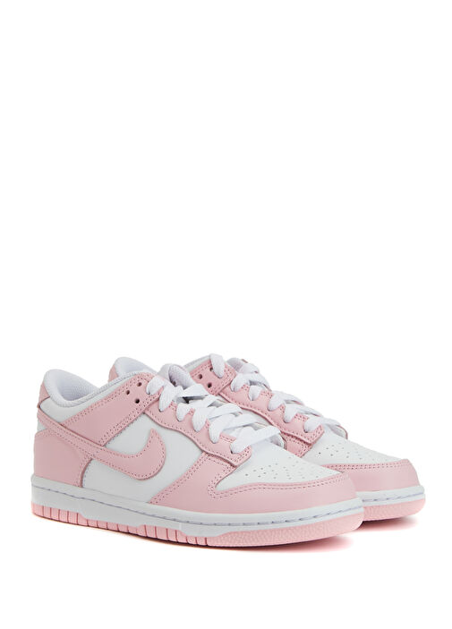 Dunk Low Beyaz Unisex Çocuk Deri Sneaker - Görsel 3