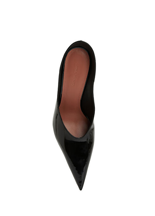 Anok Siyah Deri Topuklu Ayakkabı - Görsel 5