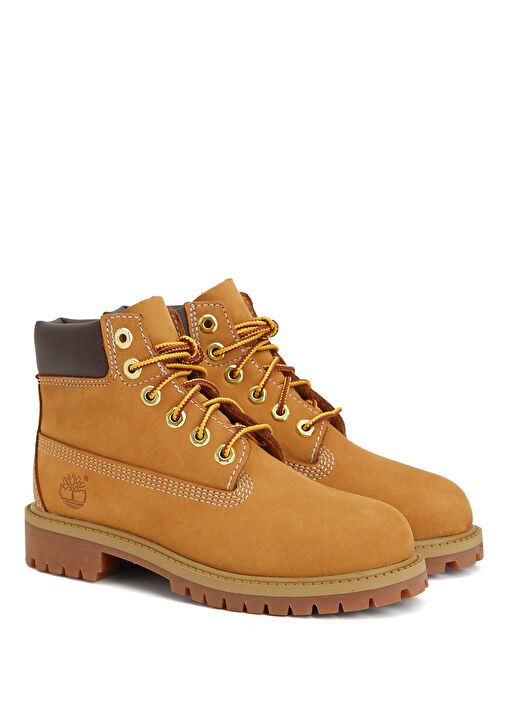 Premium 6 Inch Camel Unisex Çocuk Deri Bot - Görsel 3