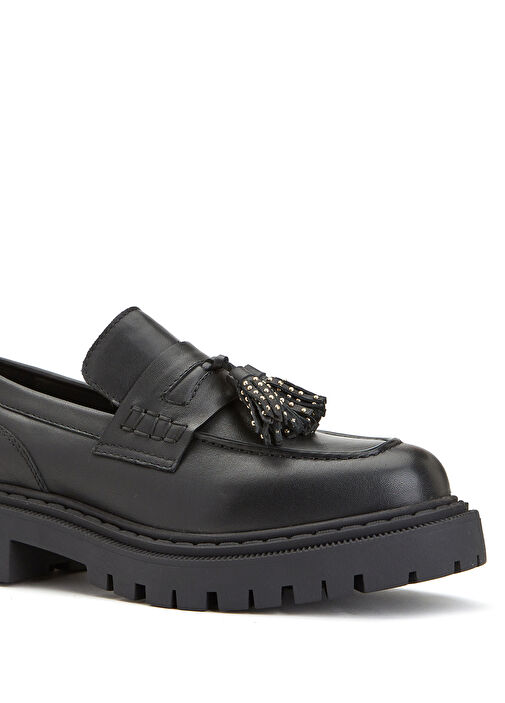 Divarese Divarese Siyah Kadın Deri Loafer Beymen'de! Siyah - 7. görsel