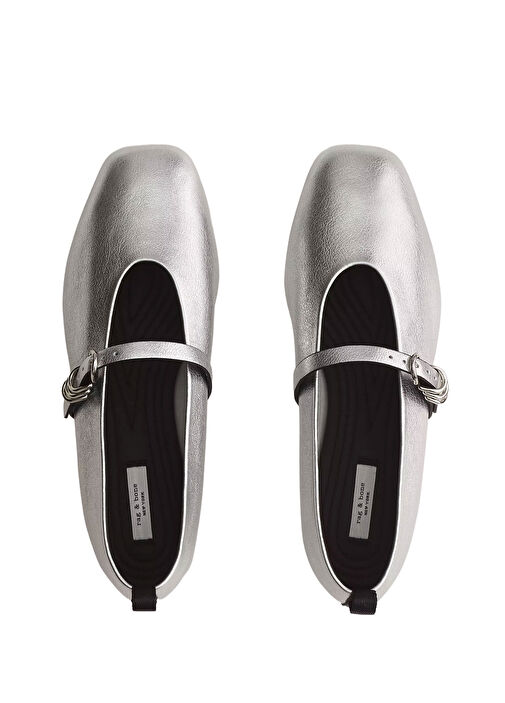 Rag&bone Rag&bone Gümüş Spire Silver Deri Babet Beymen'de! Gümüş - 4. görsel