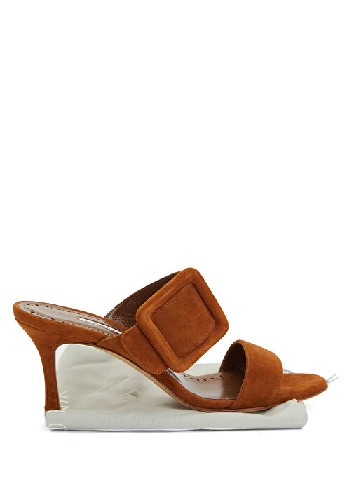 Manolo Blahnik Topuklu Terlik - Görsel 7