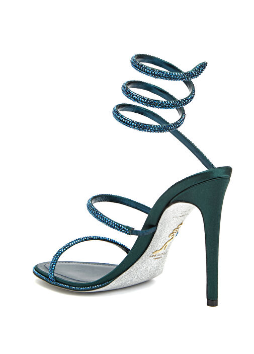 Yeşil Kadın Sandalet - Görsel 4