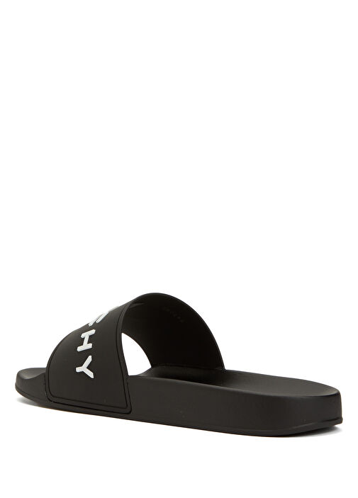 Siyah Logo Detaylı Erkek Terlik - Görsel 4