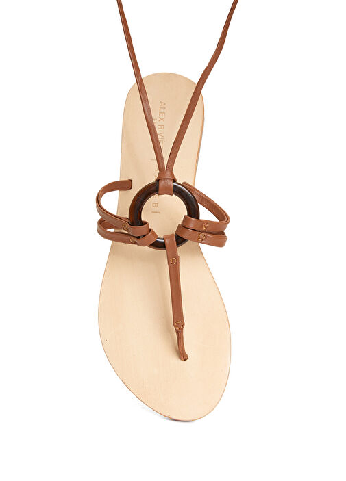 Taba Kadın Deri Sandalet - Görsel 5