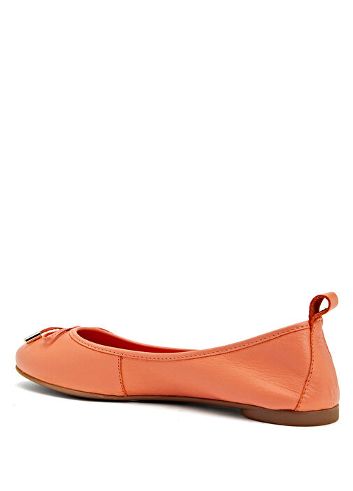 Turuncu Kadın Deri Babet - Görsel 4