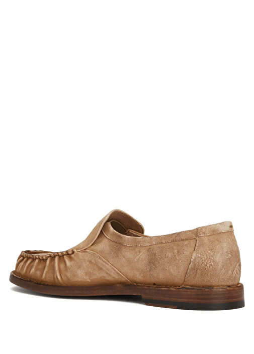 Bej Erkek Deri Loafer - Görsel 4