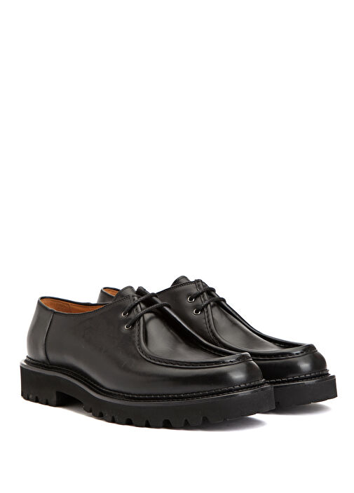 Siyah Erkek Deri Ayakkabı - Görsel 3