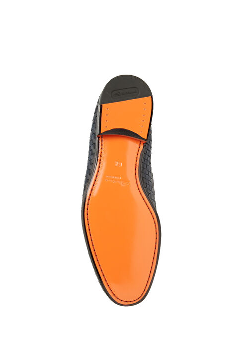 Lacivert Desenli Erkek Deri Loafer - Görsel 6