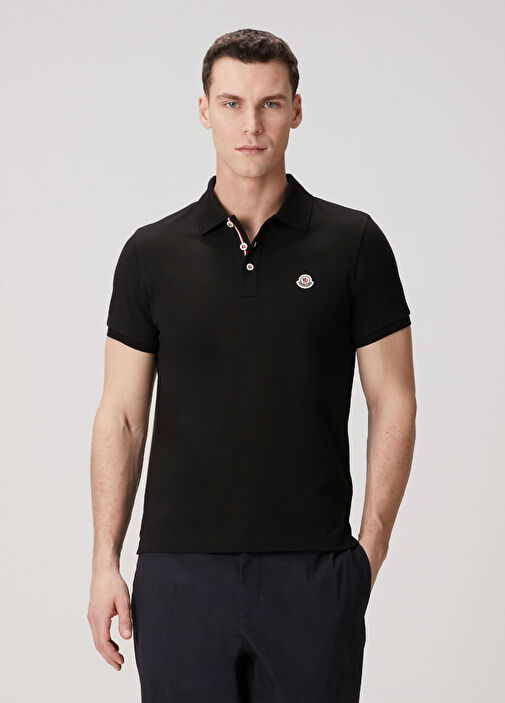 Moncler Siyah Erkek Siyah Polo Yaka T-shirt 1892888 | Beymen