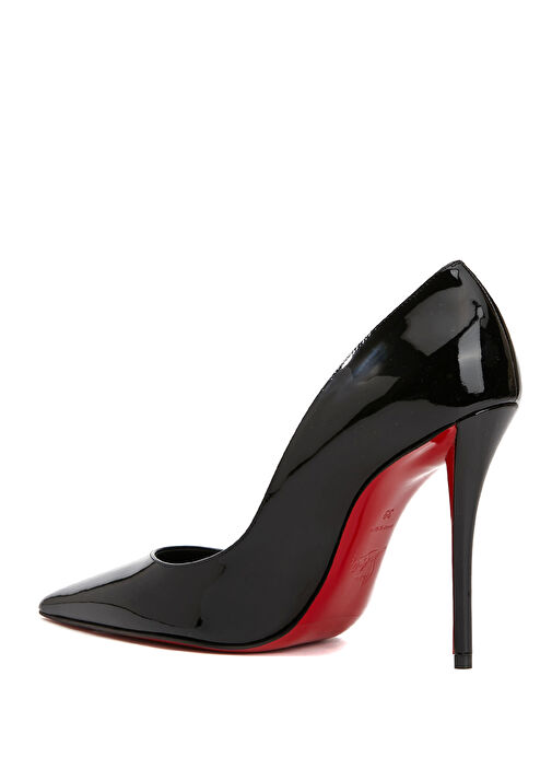 Miss Z Siyah Deri Stiletto - Görsel 4