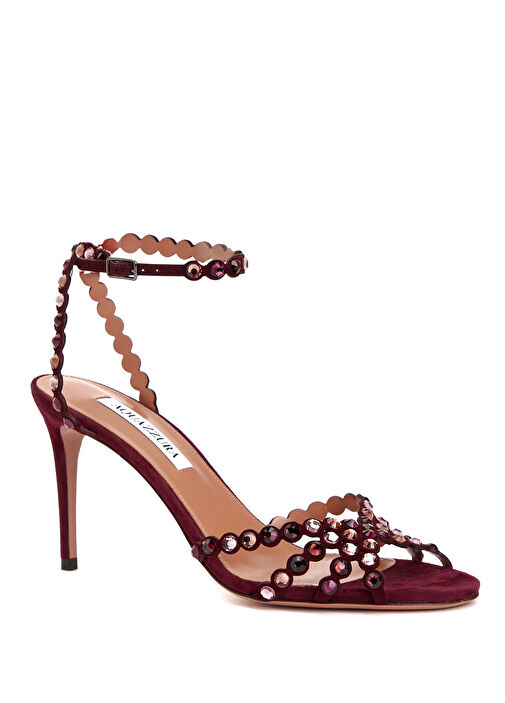 Tequila Bordo Kadın Deri Sandalet - Görsel 3