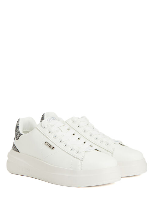Beyaz Silver Kadın Deri Sneaker - Görsel 3