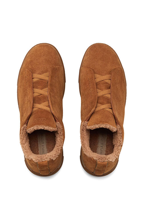Taba Erkek Süet Sneaker - Görsel 4