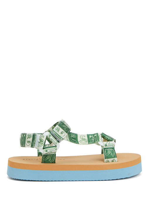 Çok Renkli Baskılı Erkek Çocuk Sandalet - Görsel 2