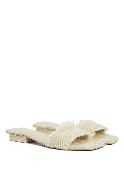 Krem Kadın Terlik - Görsel 3