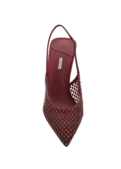 Bordo Topuklu Ayakkabı - Görsel 5