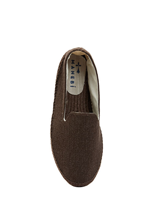 Koyu Kahverengi Erkek Keten Espadril - Görsel 5
