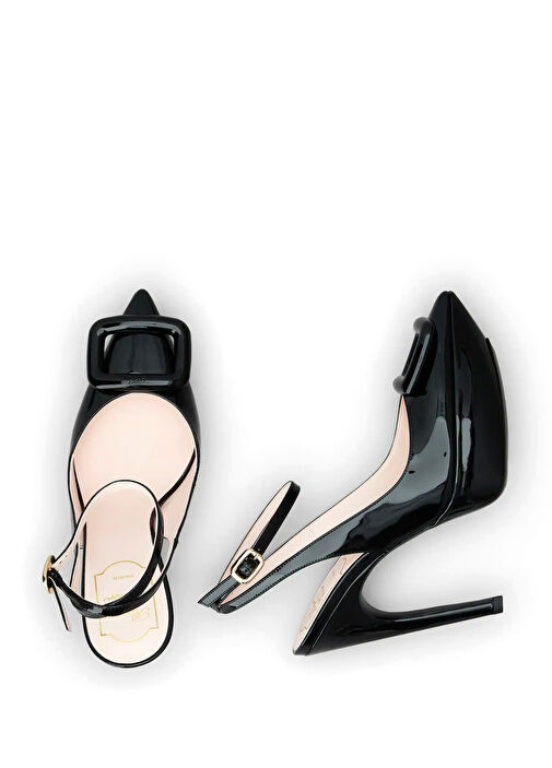 Siyah Topuklu Ayakkabı - Görsel 5