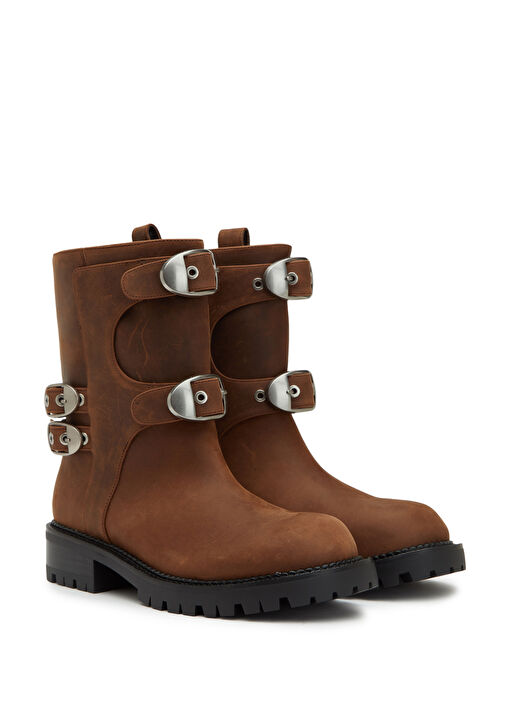 The Kiki Kahverengi Kadın Deri Bot - Görsel 3