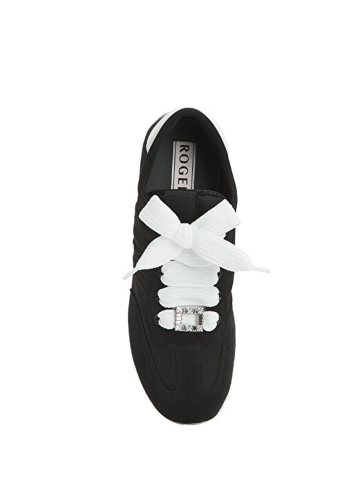 Siyah Kadın Deri Sneaker - Görsel 5