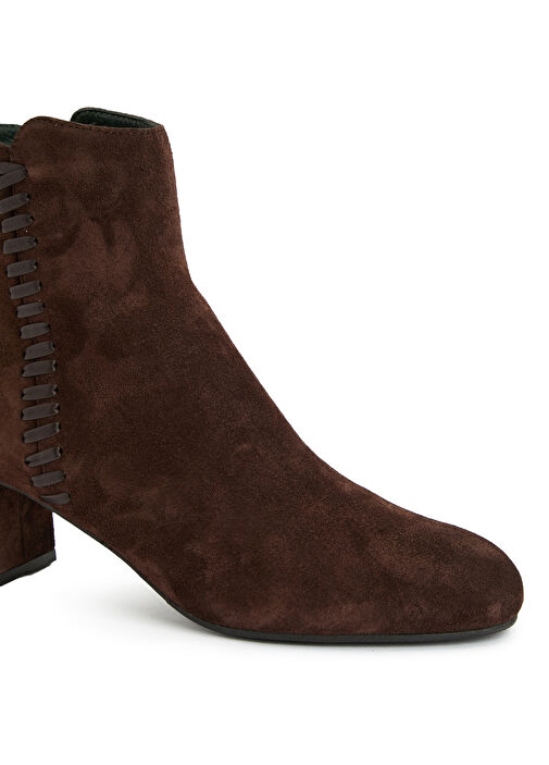 Kahverengi Kadın Deri Bot - Görsel 7