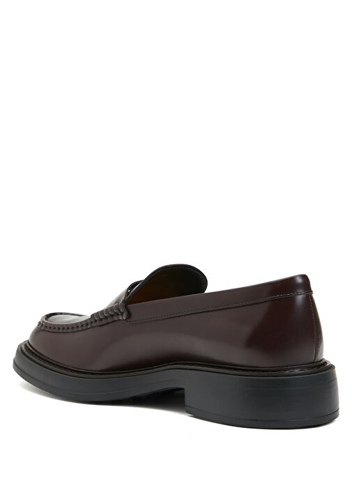 Bordo Erkek Deri Loafer - Görsel 4