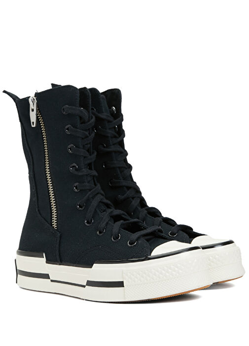 Chuck 70 Plus Siyah Beyaz Kadın Kanvas Sneaker - Görsel 3