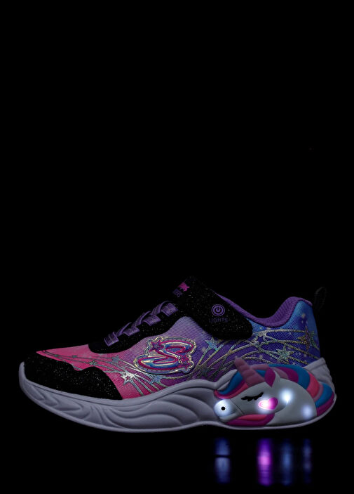 Unicorn Dreams Siyah Kız Çocuk Sneaker - Görsel 13