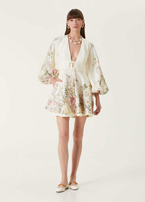 white christmas dresses Zimmermann Patience Embroidered Tie Shoulder Cami Midi Dress