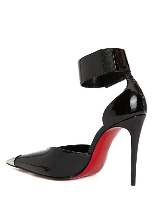 Lock Me Up Siyah Kadın Deri Topuklu Ayakkabı - Görsel 4