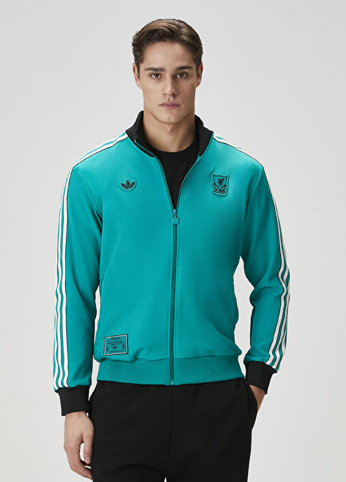 Adidas - Liverpool FC Terrace Icons Yeşil Sweatshirt - Yeşil
