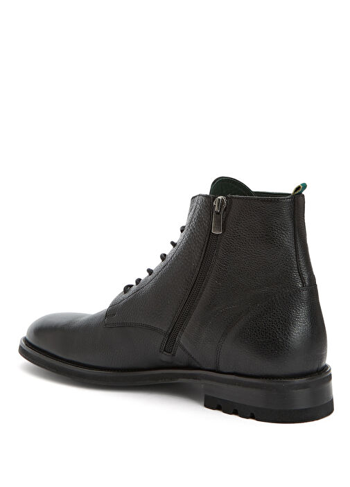 Siyah Baskılı Erkek Deri Bot - Görsel 4