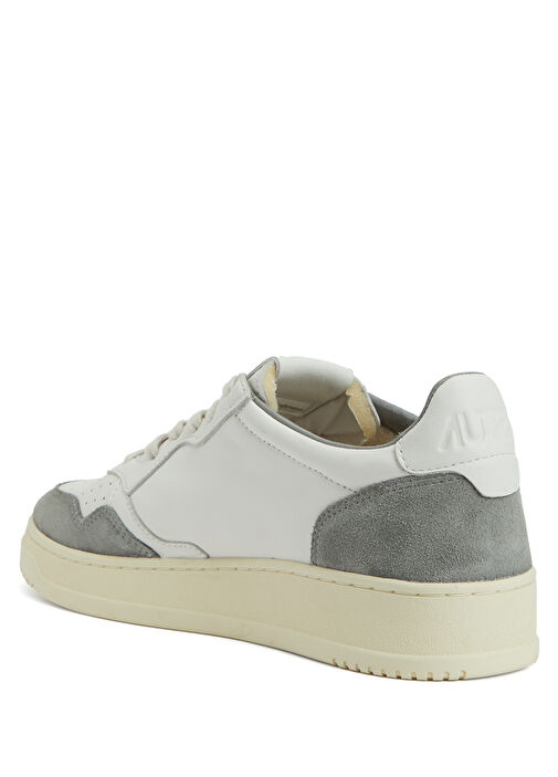 Medalist Beyaz Gri Erkek Deri Sneaker - Görsel 4