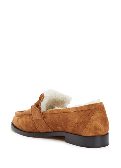 Astaire Karamel Kadın Süet Loafer - Görsel 4